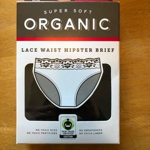 Pact organic cotton hipsters (two-pack), medium